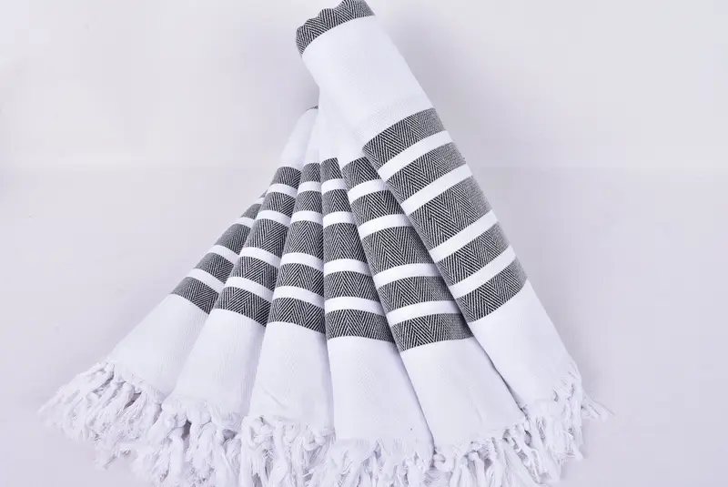 Bachelorette Party Gifts, Scarf Towel, 70x40 Cotton Herringbone Towel, Personalized Turkish Towel, Monogram Beach Towel, Personalized Gift For Him - 4