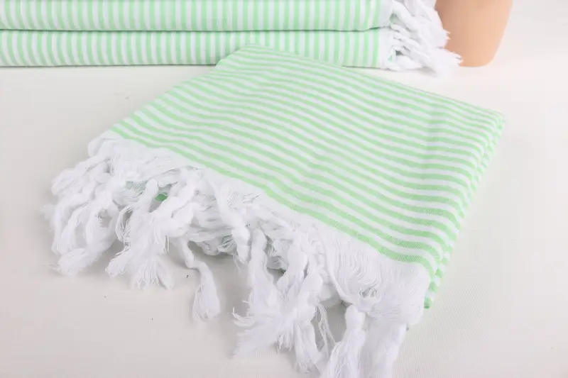 68x36 Cotton Striped Towel, Custom Wedding Towel, Guest Towel, Lightweight Turkish towel, Quick-Dry Beach Towel, Bridal Shower Gifts, Hammam towel - 5