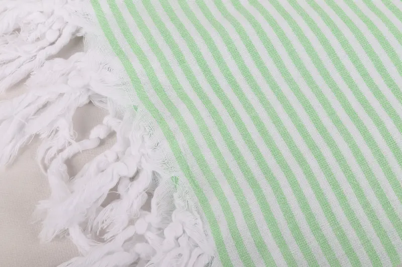 68x36 Cotton Striped Towel, Custom Wedding Towel, Guest Towel, Lightweight Turkish towel, Quick-Dry Beach Towel, Bridal Shower Gifts, Hammam towel - 7