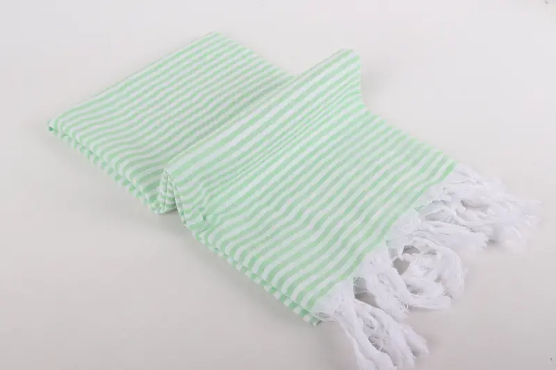 68x36 Cotton Striped Towel, Custom Wedding Towel, Guest Towel, Lightweight Turkish towel, Quick-Dry Beach Towel, Bridal Shower Gifts, Hammam towel - 6