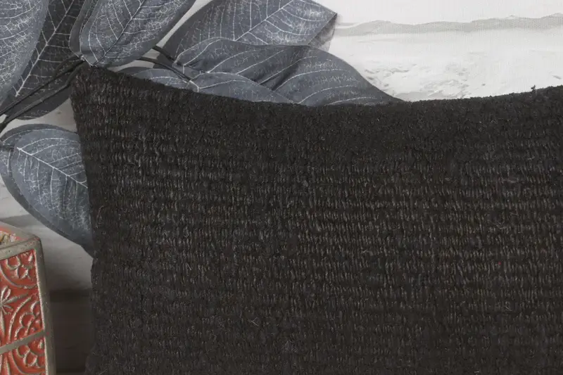 Antique Pillows, Vintage Kilim Pillow Pillow Sham, Boho Pillow Sham Cover, 8x16 Black Cushion Cover, Turkish Pillow, Pillow Case - 2