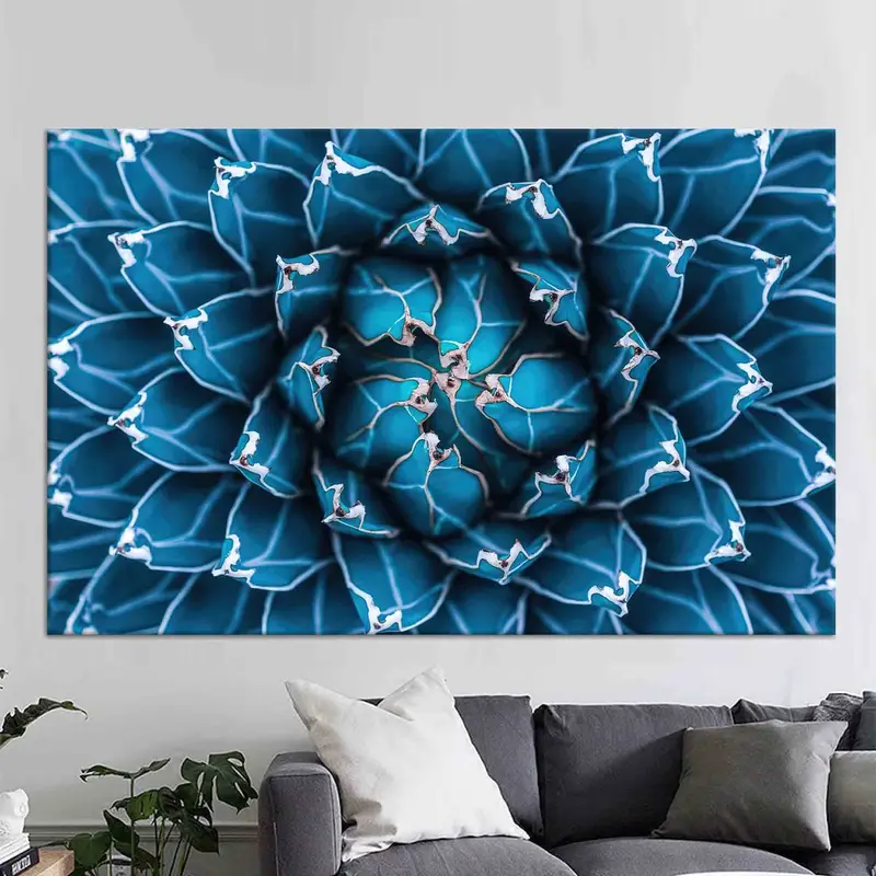 エレガントなサボテン キャンバス プリント: 鮮やかなウォールアート装飾