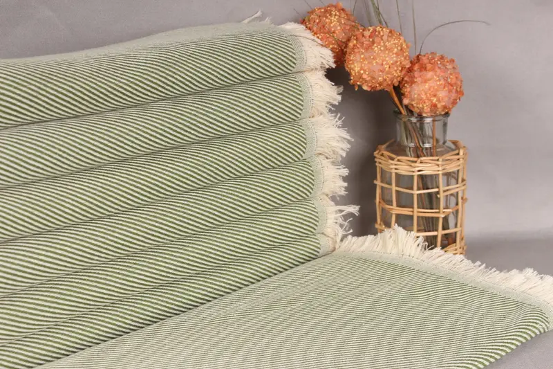 Baby Boy Gift Dark Green Cotton Towel, Personalized Embroidery, 36x71 Inches