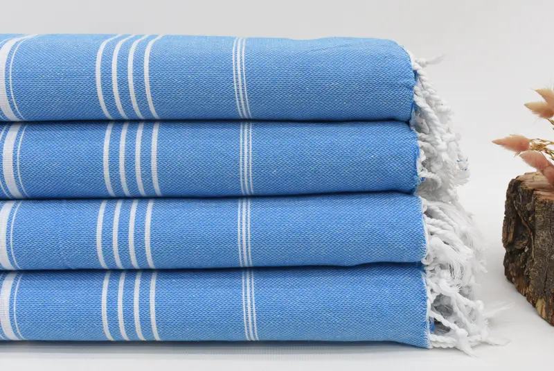96x80 Cotton Striped Towel, Embroidered Bedspread, Girl Trip Party Favor, Organic Throw, Woven Throw Blanket, Throw Blanket Couch, Bridesmaid Gifts - 2