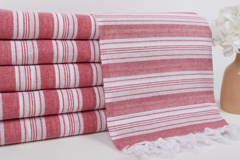 Pool Towels, Personalized Turkish Towel, Custom Towel, Summer Gift Ideas, 70x40 Cotton Striped Towel, Home Decor Towel, Handmade Gift, Holiday Towel - 2