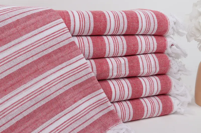 Pool Towels, Personalized Turkish Towel, Custom Towel, Summer Gift Ideas, 70x40 Cotton Striped Towel, Home Decor Towel, Handmade Gift, Holiday Towel - 1