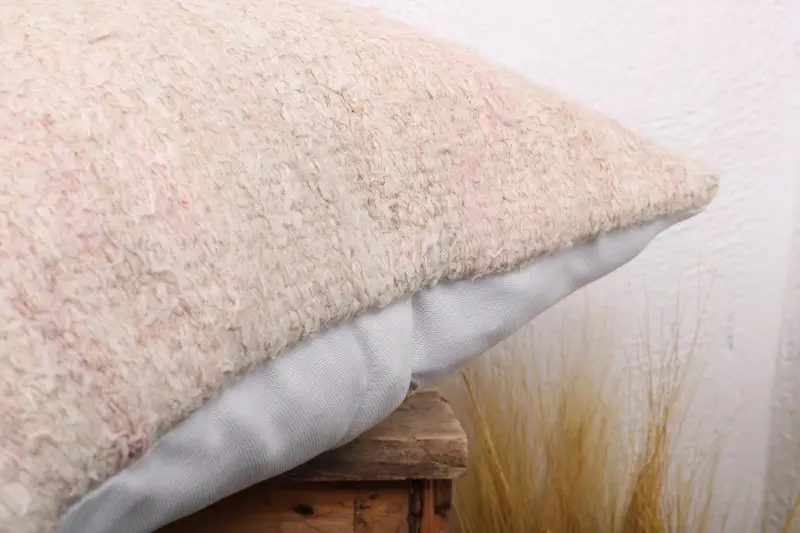 Kilim Pillow Cover, Kilim Cushion Sham, Square Throw Pillow Case, 18x18 Beige Pillow Sham, Pillow Sham, Pillow for Sofa, Pattern Throw Cushion Case - 6