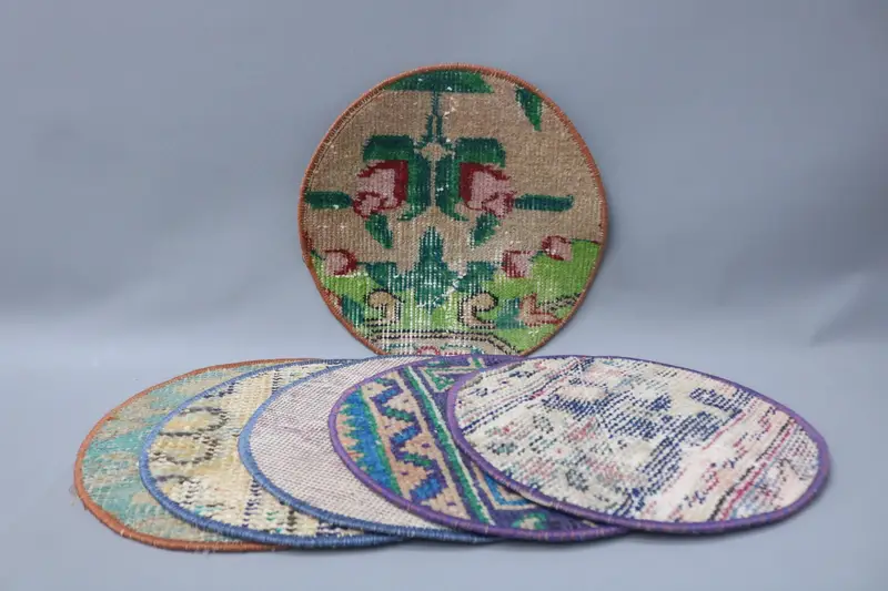 Blauer und brauner Kelim-Teppich, einzigartiges Esszimmer-Accessoire