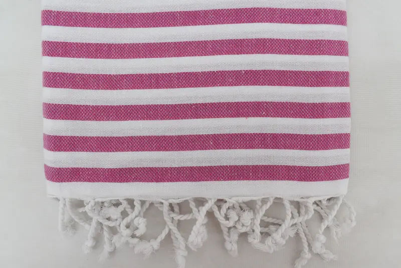 70x40 Cotton Striped Towel, Fouta towel, Lightweight Turkish towel, Handwoven organic Turkish towel for spa, Turkish bath towel, Peshtemal - 7