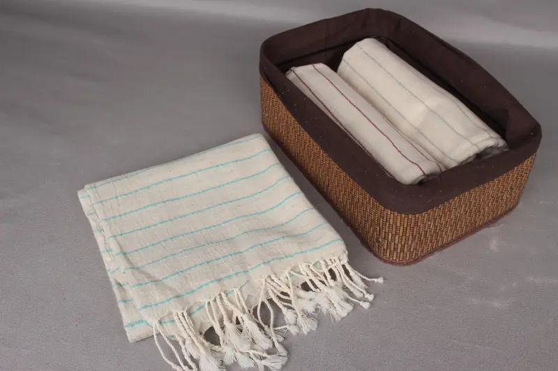 Hammam Towel USA, Lightweight Turkish towel, Beach Size Towel, Bachelorette Party Gift, Spa Gift, Turkish Towel USA, 64x38 Linen Striped Towel - 7