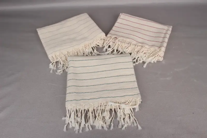 Hammam Towel USA, Lightweight Turkish towel, Beach Size Towel, Bachelorette Party Gift, Spa Gift, Turkish Towel USA, 64x38 Linen Striped Towel - 4