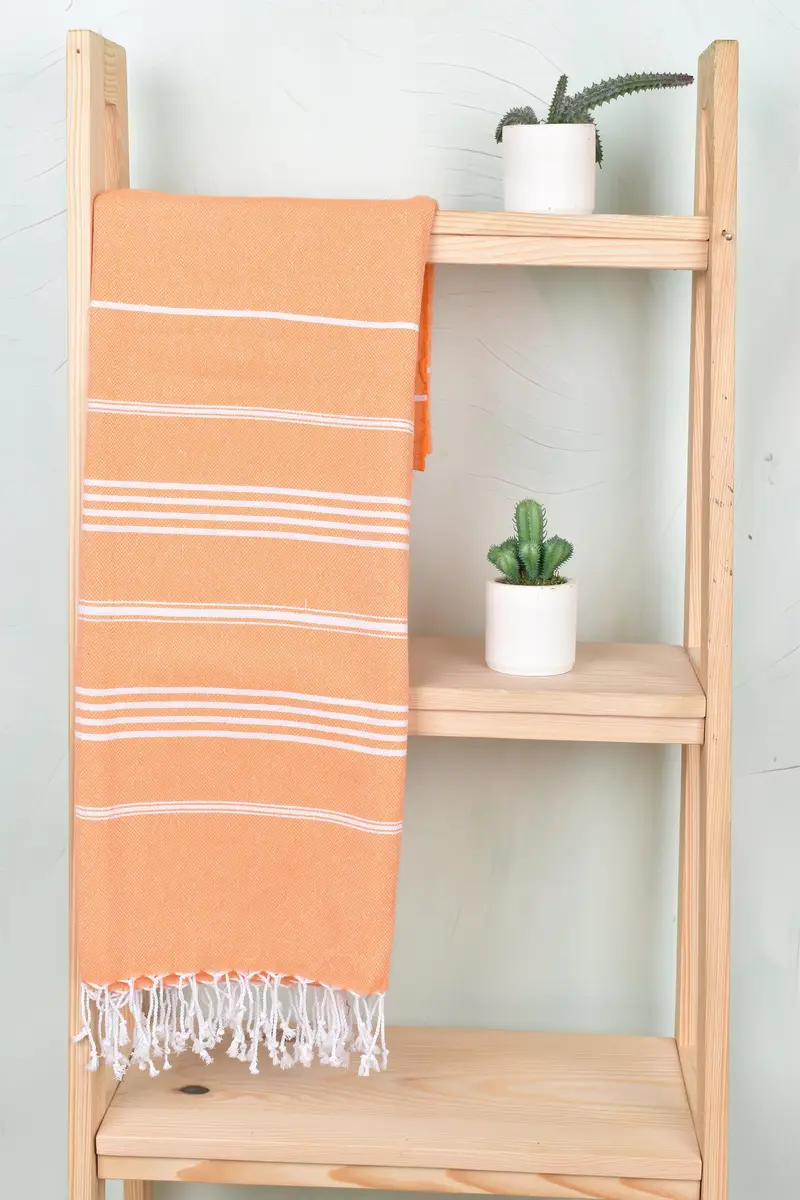 Custom Turkish Towel, Bachelorette Party Favor, Personalized Gift, Personalized Towel, 70x40 Cotton Striped Towel, Bridesmaid Gift Towel, Gym Towel - 8