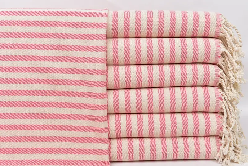 Bridal Shower Gift, 40x24 Cotton Striped Towel, Personalized Kitchen Towel, Monogram Tea Towel, Turkish Tea Towel, Personalized Dish Towel - 1