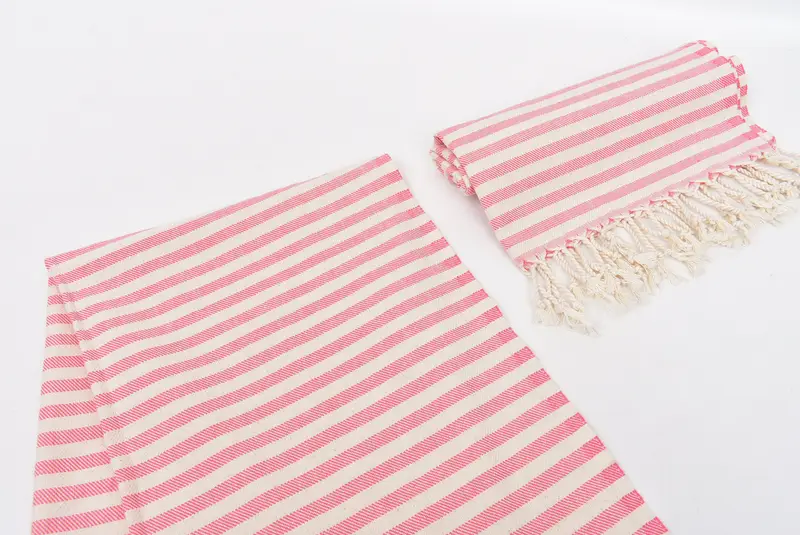 Bridal Shower Gift, 40x24 Cotton Striped Towel, Personalized Kitchen Towel, Monogram Tea Towel, Turkish Tea Towel, Personalized Dish Towel - 7