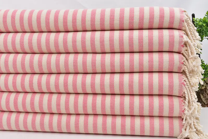 Bridal Shower Gift, 40x24 Cotton Striped Towel, Personalized Kitchen Towel, Monogram Tea Towel, Turkish Tea Towel, Personalized Dish Towel - 3
