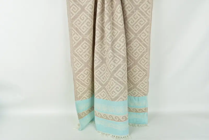 Embroidered Towel, Custom Beach Towel, Bachelor Gifts, 70x36 Cotton Geometric Towel, Wedding Gift For Bride, Scarf Towel, Turkish Towel Monogram - 2