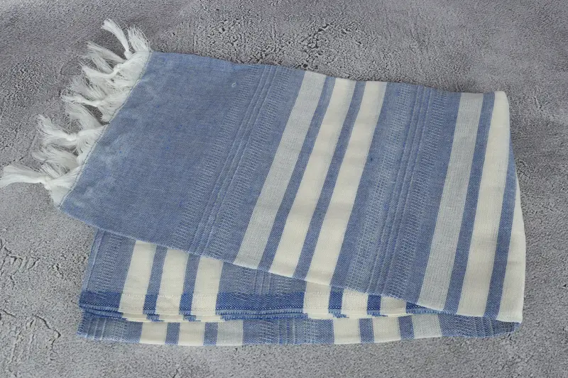 68x40 Cotton Striped Towel, Absorbent Turkish towel, Thin towel, Bridesmaid Gift Towel, Personalize Gift, Peshtemal Towel USA, Scarf Towel - 6