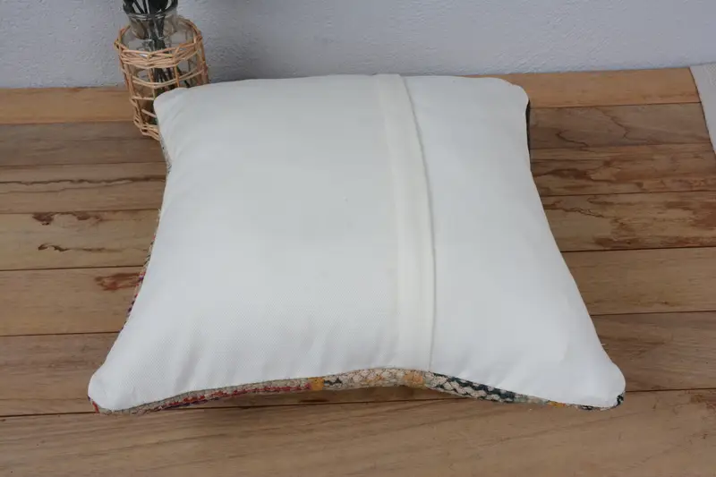 Antique Pillows, Boho Pillow Sham Cover, Cushion Cover, Decorative Bolster Pillow Sham, 16x16 Beige Pillow Case, Customized Cushion, Pillow for Sofa - 6
