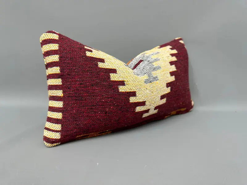 10x20 Red Pillow Cover, Office Chair Pillow, Pillow, Turkish Pillow, Vintage Kilim Throw Pillow, Gift Pillow, Customized Pillow Cover - 2