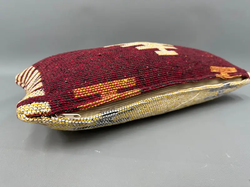 10x20 Red Pillow Cover, Office Chair Pillow, Pillow, Turkish Pillow, Vintage Kilim Throw Pillow, Gift Pillow, Customized Pillow Cover - 6