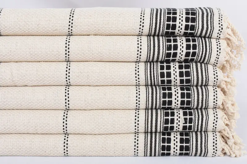 Bachelorette Towel, 40x20 Linen Striped Towel, Bathroom Towels, Monogrammed Hand Towel, Monogram Hand Towel, Bulk Order Towel, Wedding Shower Gift - 3