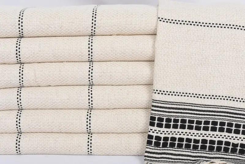 Bachelorette Towel, 40x20 Linen Striped Towel, Bathroom Towels, Monogrammed Hand Towel, Monogram Hand Towel, Bulk Order Towel, Wedding Shower Gift - 2