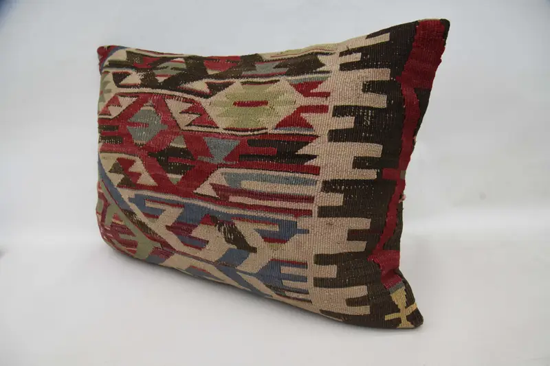 20x28 Beige Pillow Case, Turkish Kilim Pillow, Ethnic Throw Cushion, Pastel Pillow, Gift Pillow, Pillow for Sofa, Accent Throw Cushion, Cushion - 4