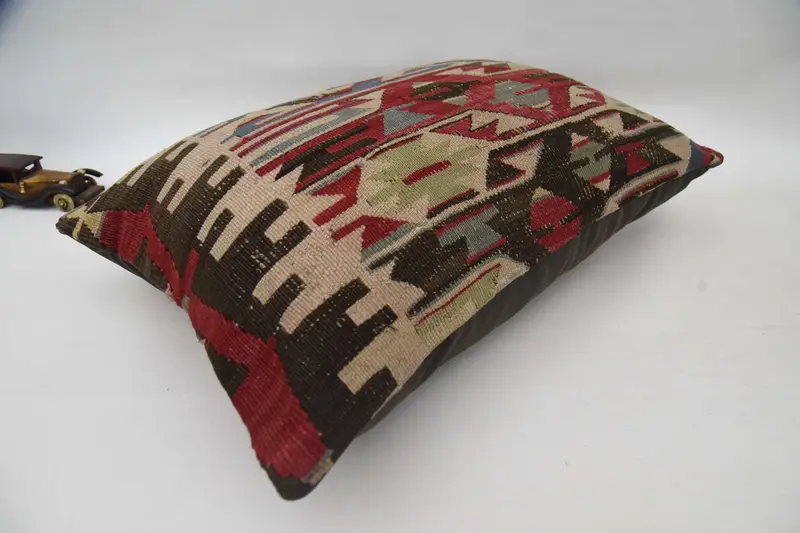 20x28 Beige Pillow Case, Turkish Kilim Pillow, Ethnic Throw Cushion, Pastel Pillow, Gift Pillow, Pillow for Sofa, Accent Throw Cushion, Cushion - 6