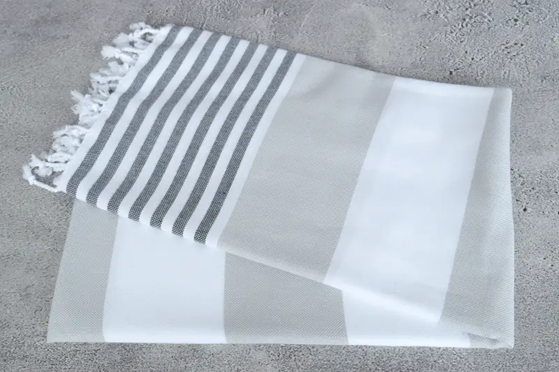 Organic Beach Towel, Gift For Her, Turkish bath towel, Decorative Towel, Merry Christmas Gifts, 70x40 Cotton Striped Towel, Personalized Beach Towel - 6