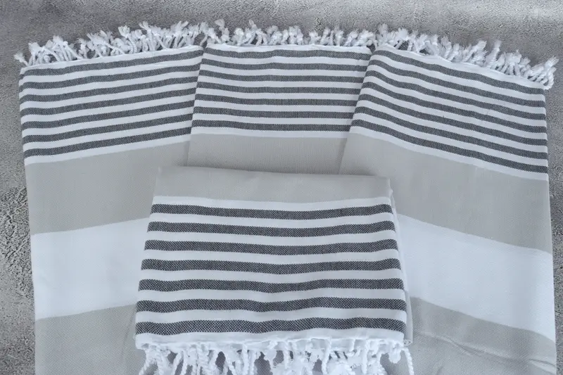 Organic Beach Towel, Gift For Her, Turkish bath towel, Decorative Towel, Merry Christmas Gifts, 70x40 Cotton Striped Towel, Personalized Beach Towel - 4
