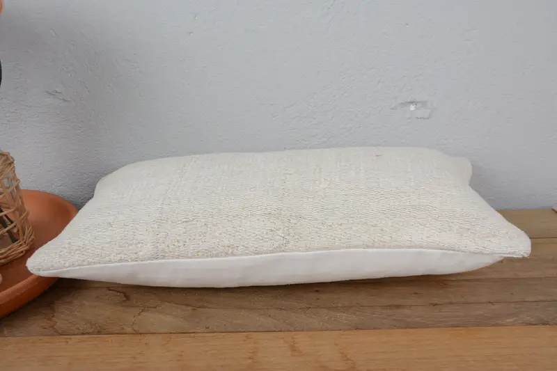 10x20 White Cushion Case, Boho Pillow Sham Cover, Decorative Pillow Sham, Pillow for Couch, Pillow for Sofa, Cushion Case - 5
