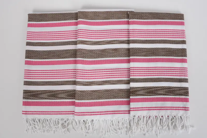 Guest Towel, 70x40 Cotton Striped Towel, Luxury Beach Towel, Birthday Gift, Travel Towel, Wedding Gift, Organic Turkish towel, Quick-Dry Beach Towel - 7