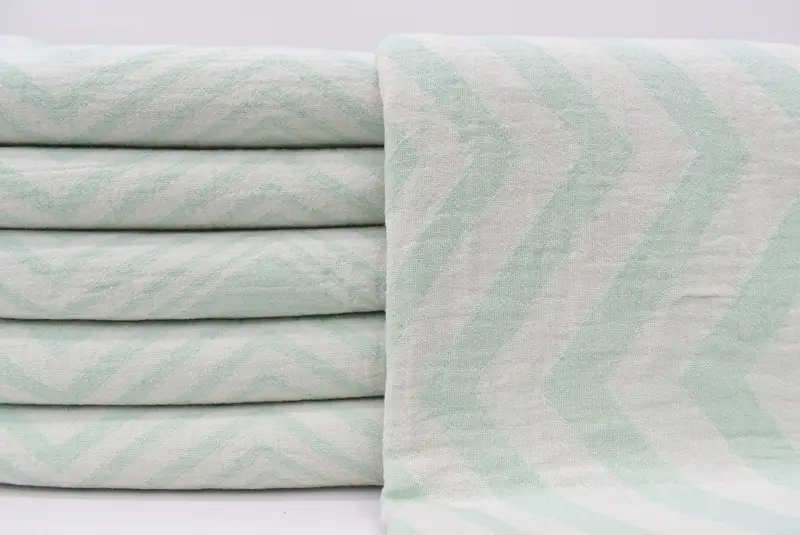 Bachelorette Party Gifts For Bride, Bachelorette Party Gift, Turkish Towel USA, Beach towel, 70x40 Cotton Zigzag Design Towel, Wedding Shower Gift - 1