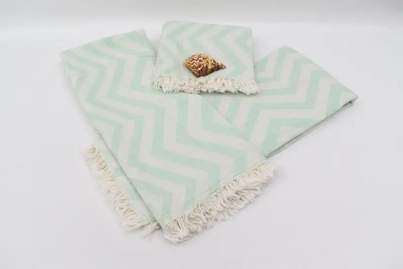 Bachelorette Party Gifts For Bride, Bachelorette Party Gift, Turkish Towel USA, Beach towel, 70x40 Cotton Zigzag Design Towel, Wedding Shower Gift - 8
