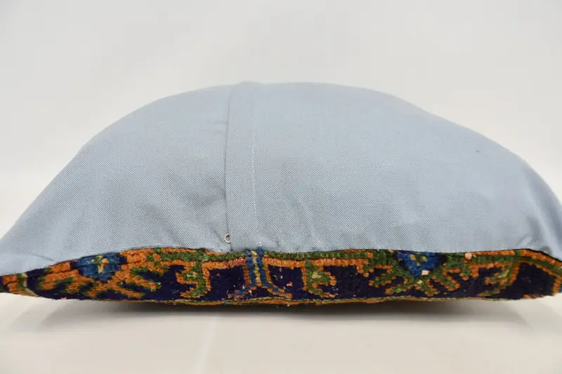 Kilim Pillow Cover, Pillow, 24x24 Blue Cushion Cover, Bohemian Cushion Cushion Case, Gift Pillow, Handmade Kilim Cushion - 5