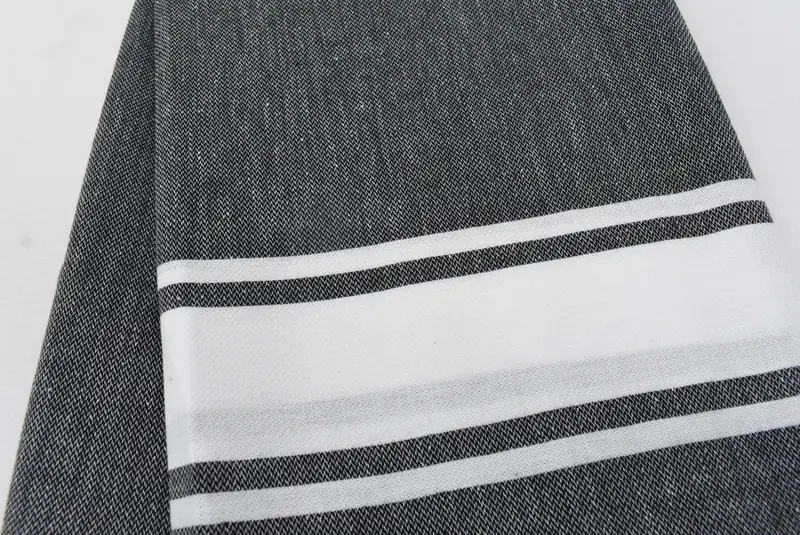 Kum dirençli havlu, büyükanne hediyesi, spor salonu havlu, 70x40 pamuklu çizgili havlu, dekoratif havlu, çocuklar plaj havlusu, onun için hediye, nedime hediye havlu - 6