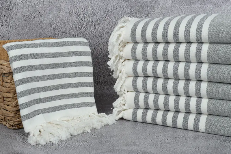 Spa Gift Towel, Personalized Bridesmaid Gift, Birthday Gift, Housewarming Gift, Custom Towel Beach, 68x36 Cotton Striped Terry Towel, Turkish towel - 3