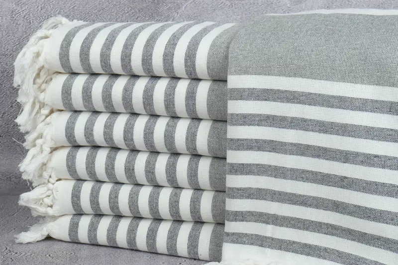 Spa Gift Towel, Personalized Bridesmaid Gift, Birthday Gift, Housewarming Gift, Custom Towel Beach, 68x36 Cotton Striped Terry Towel, Turkish towel - 1