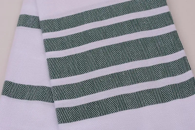 Cotton towel, Organic towel, 70x40 Cotton Herringbone Towel, Embroidery Towels, Sand-Resistant Peshtemal, Turkish Bath Towel USA, Peshtemal Towel - 4