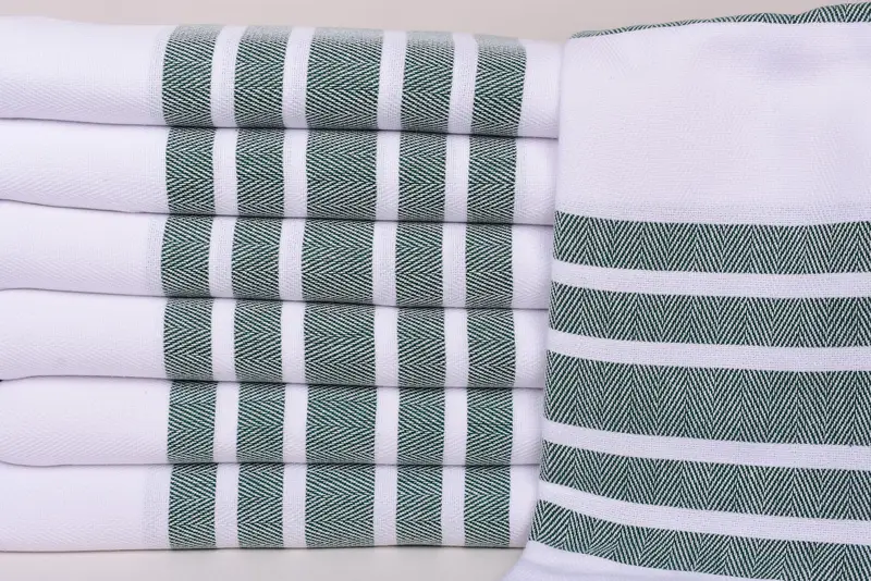 Cotton towel, Organic towel, 70x40 Cotton Herringbone Towel, Embroidery Towels, Sand-Resistant Peshtemal, Turkish Bath Towel USA, Peshtemal Towel - 2