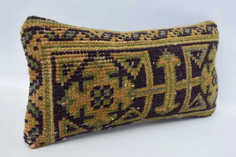 Gift Pillow, Cushion Cover, Pillow for Couch, Vintage Kilim Pillow, Personalized Gift Pillow Pillow, Turkish Corner Cushion, 8x16 Orange Pillow Sham - 3
