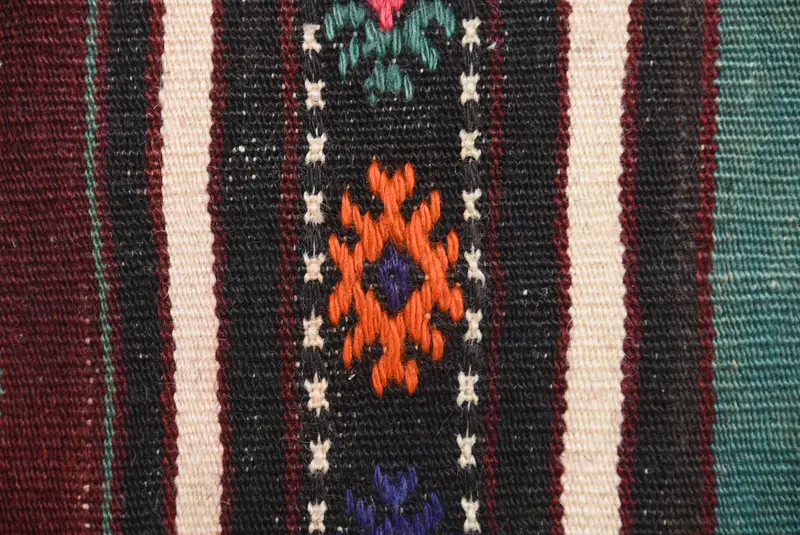 16x24 Green Pillow Case, Vintage Kilim Pillow, Ethnic Pillow Cover Cushion Cover, Boho Pillow, Pillow Case, Turkish Pillow - 3
