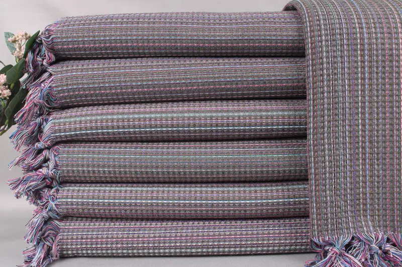 Couch Throw Khaki Green Diamond Blanket, 87x91 Inches, Personalizable