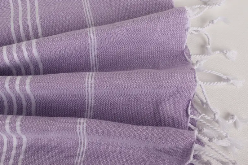 Organic Turkish towel, Beach towel, Bridesmaid Gift, 70x40 Cotton Striped Towel, Authentic Turkish hammam peshtemal, Handmade Gift, Wedding Towel - 8