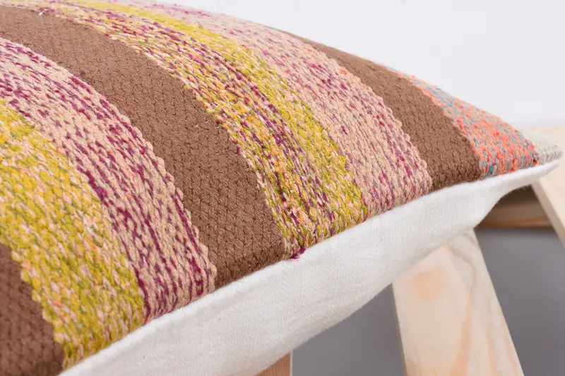 Turkish Pillow, 12x12 Yellow Cushion Cover, Cushion Case, Seat Cushion Case, Antique Pillows, Bohemian Cushion Pillow Case, Vintage Pillow - 7