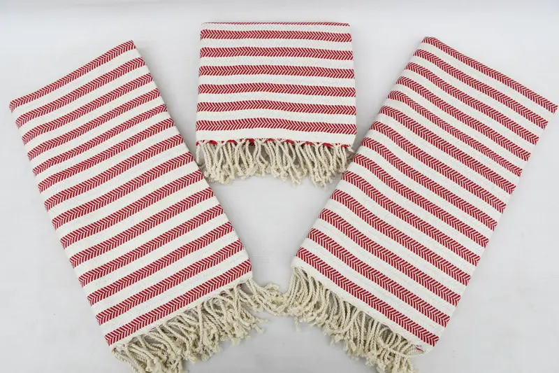 Bachelorette Favor, Bridesmaid Gift, 70x40 Cotton Herringbone Towel, Thin towel, Handmade Gift, Travel Towel, Personalized Turkish Beach Towel - 8