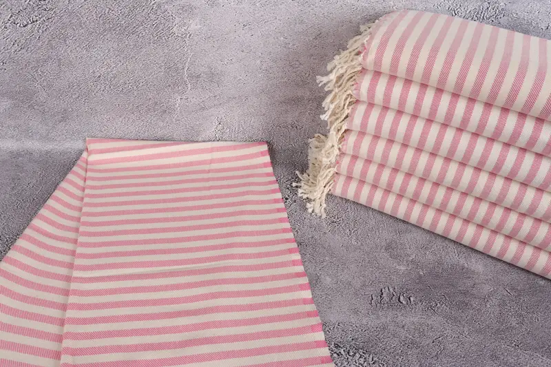 Custom Name Towel, 40x24 Cotton Striped Towel, Personalized Wedding Gift For Couple, Wedding Gift, Monogram Kitchen Towel, Turkish Hand Towel - 2