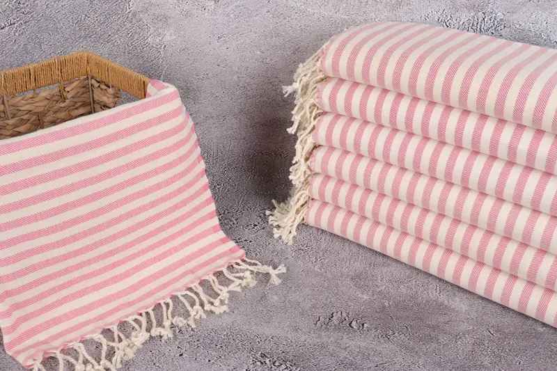 Custom Name Towel, 40x24 Cotton Striped Towel, Personalized Wedding Gift For Couple, Wedding Gift, Monogram Kitchen Towel, Turkish Hand Towel - 3
