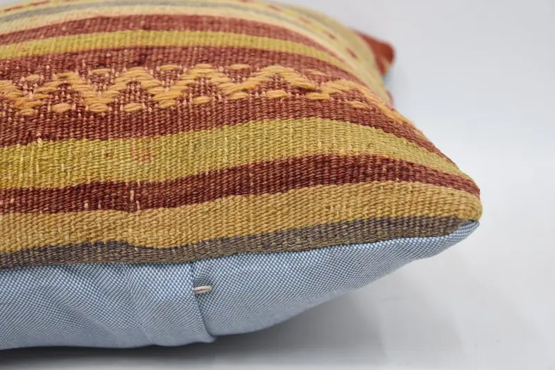12x12 Red Cushion Case, Vintage Kilim Pillow, Boho Pillow, Authentic Cushion Cover, Bed Cushion Case, Cushion, Ethnical Kilim Rug Pillow - 5