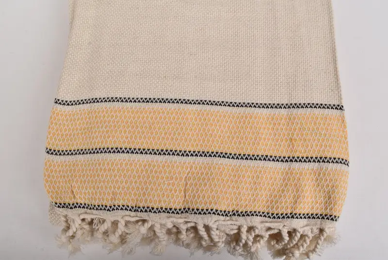 Dokuma battaniye, ev dekor için hediye, 104x96 pamuklu çizgili havlu, monogram plaj battaniyesi, dokuma fırlatma battaniyesi, doğum günü hediyesi, ev taşıma hediyesi - 4